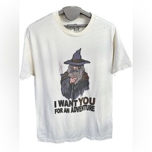 I Want You for an Adventure by BustedTees Graphic Tee (Large)